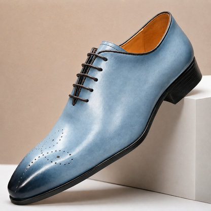 Scarpe Eleganti Alessio in Pelle Pieno Fiore – vista 8