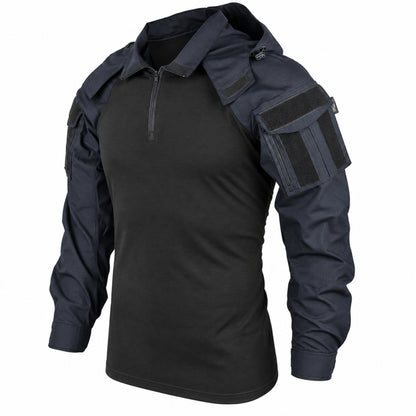 Ares | Completo tattico blu notte, vista frontale