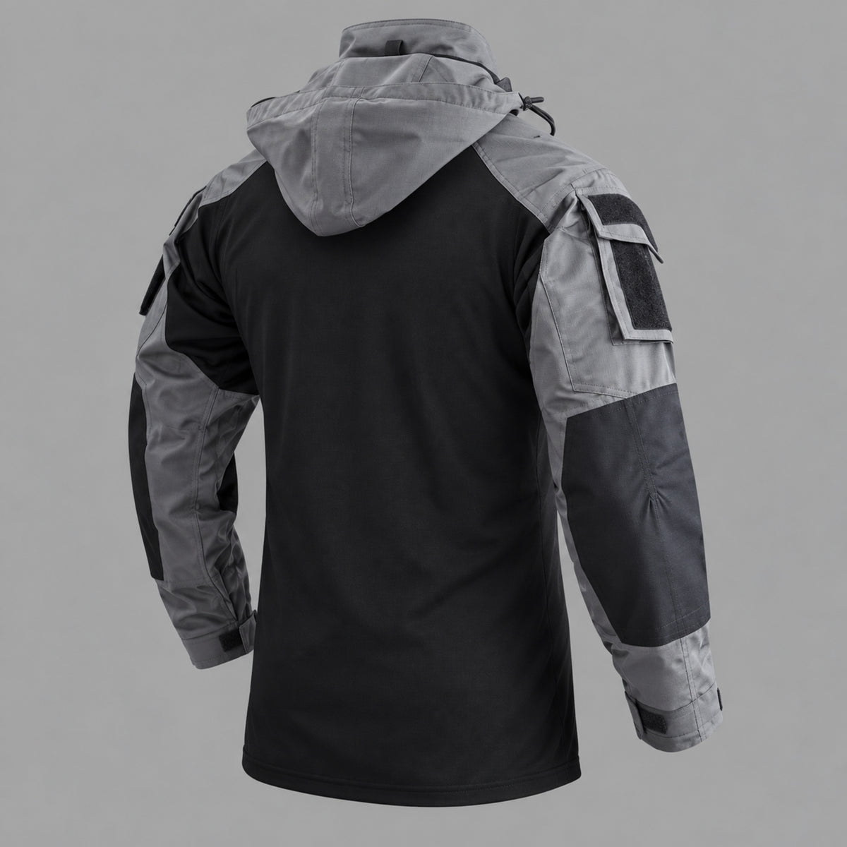 Ares | Completo tattico grigio, vista posteriore