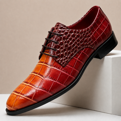 Scarpe Eleganti Armano in Vera Pelle Goffrata – vista 1