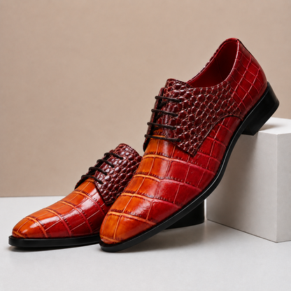 Scarpe Eleganti Armano in Vera Pelle Goffrata – vista 2