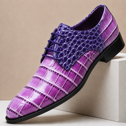 Scarpe Eleganti Armano in Vera Pelle Goffrata – vista 4