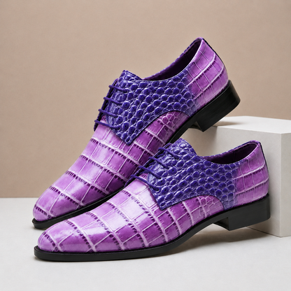 Scarpe Eleganti Armano in Vera Pelle Goffrata – vista 5