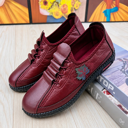 Astrid scarpe slip-on rosse - dettaglio