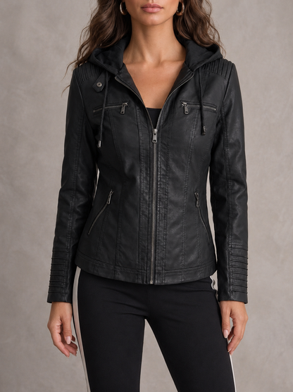 Asunción | Giacca in Pelle Resistente ed Elegante - Nero
