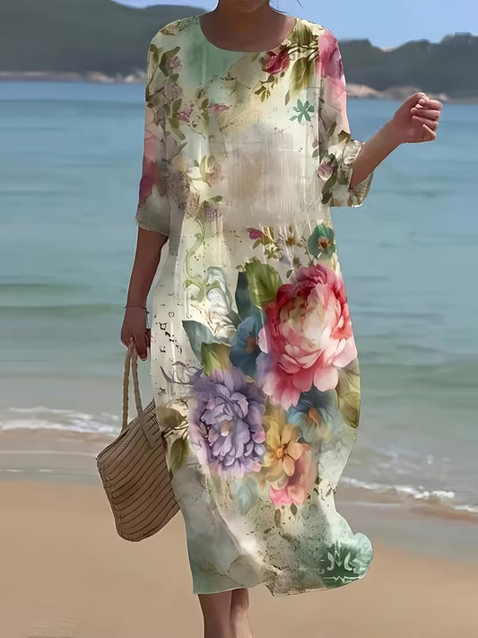 Abito casual floreale da donna