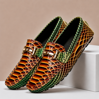 Mocassini Torina in Vera Pelle – Verde