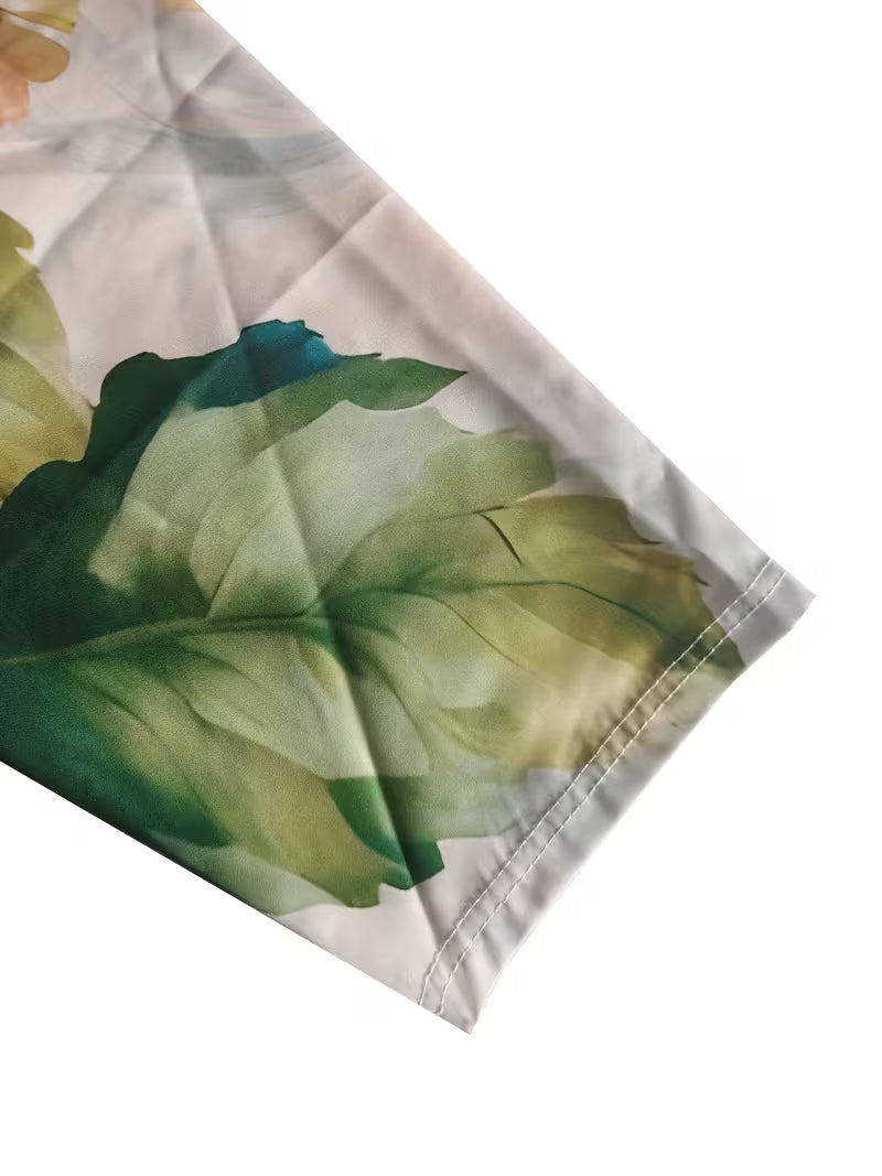 Abito casual da donna con stampa floreale