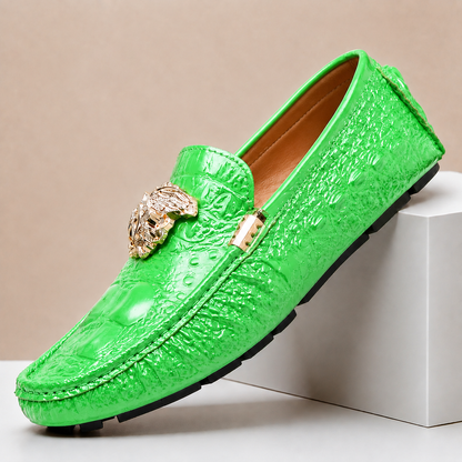 Mocassini Bellagio in Vera Pelle – Verde