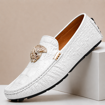 Mocassini Bellagio in Vera Pelle – Bianco
