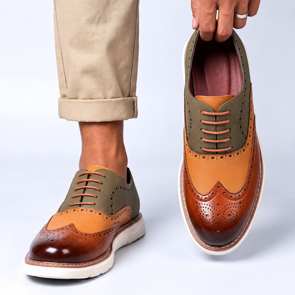 Bernard Oxford Brogue Comfort – Marrone – vista 2