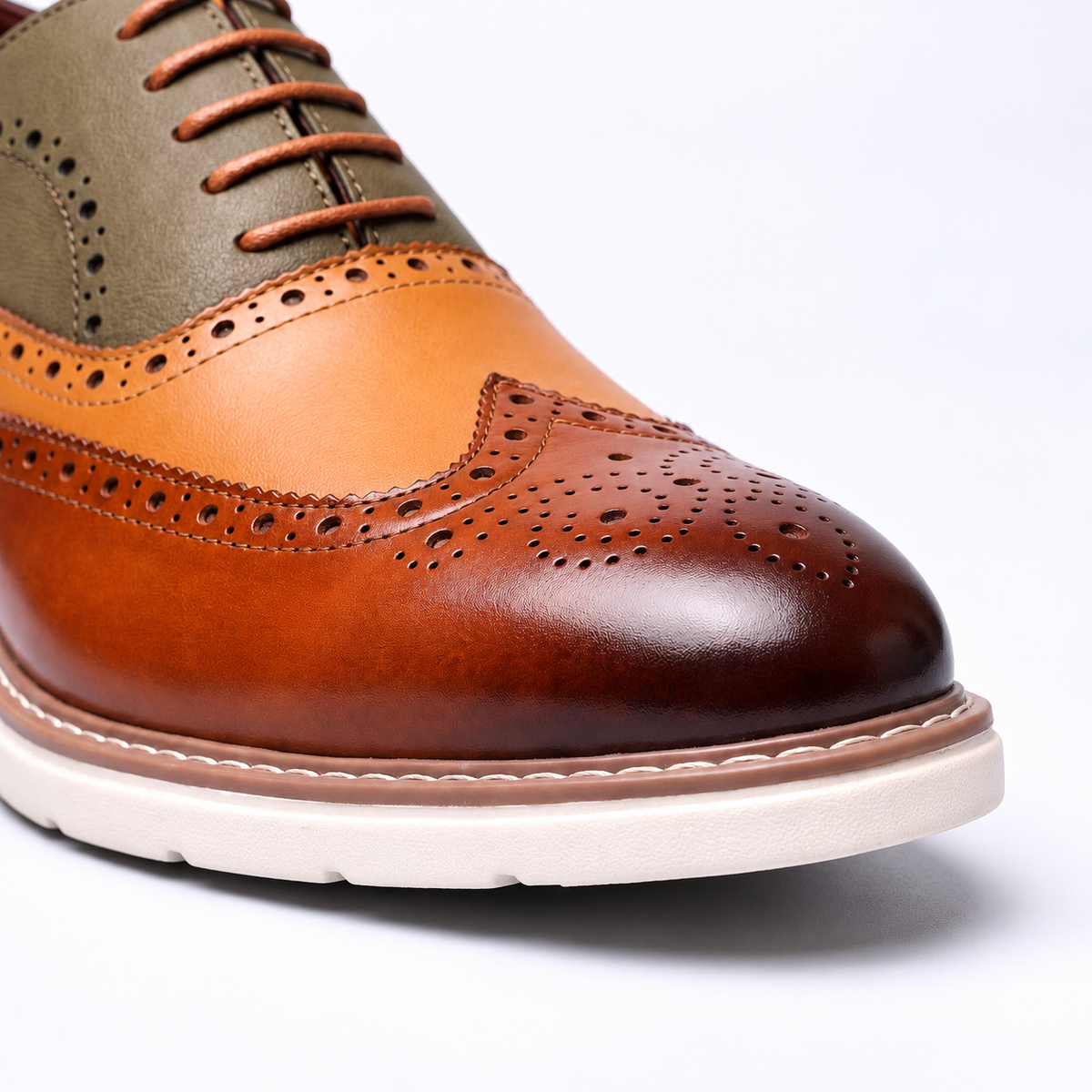Bernard Oxford Brogue Comfort – Marrone – vista 4