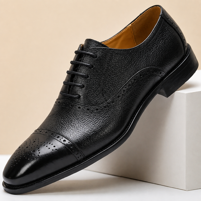 Scarpe Eleganti Bravento in Pelle Pieno Fiore – vista 6