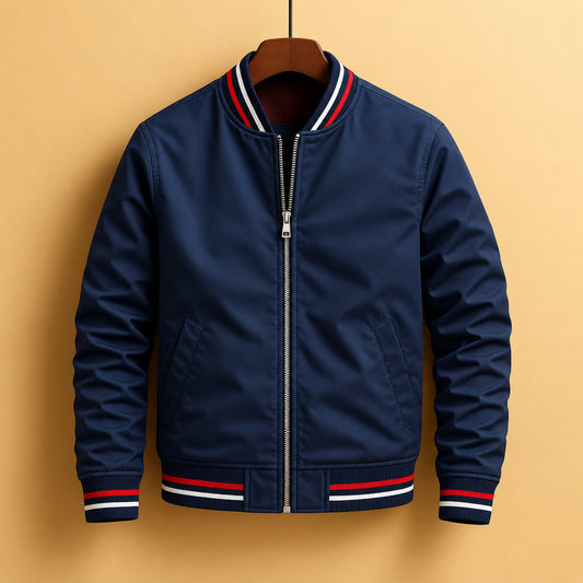 Giacca bomber impermeabile Castell blu navy