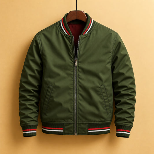 Giacca bomber impermeabile Castell verde oliva