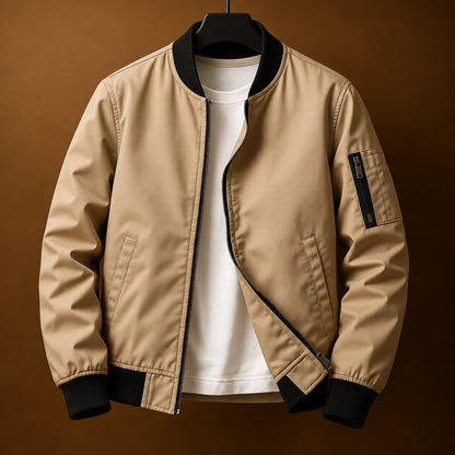 Giacca bomber senza tempo Castell color cachi