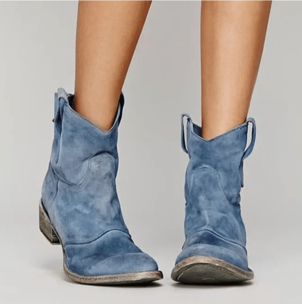 Charlotte | Stivaletti in Camoscio - Blu