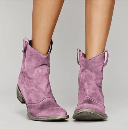 Charlotte | Stivaletti in Camoscio - Rosa