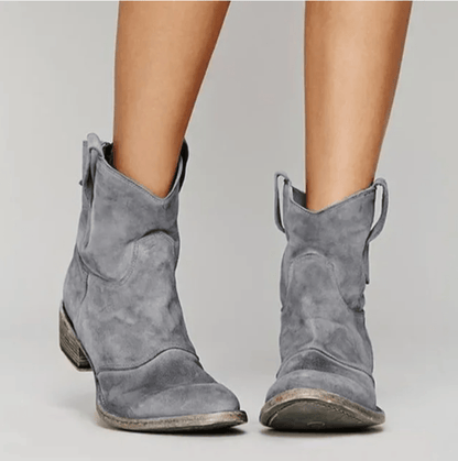 Charlotte | Stivaletti in Camoscio - Grigio