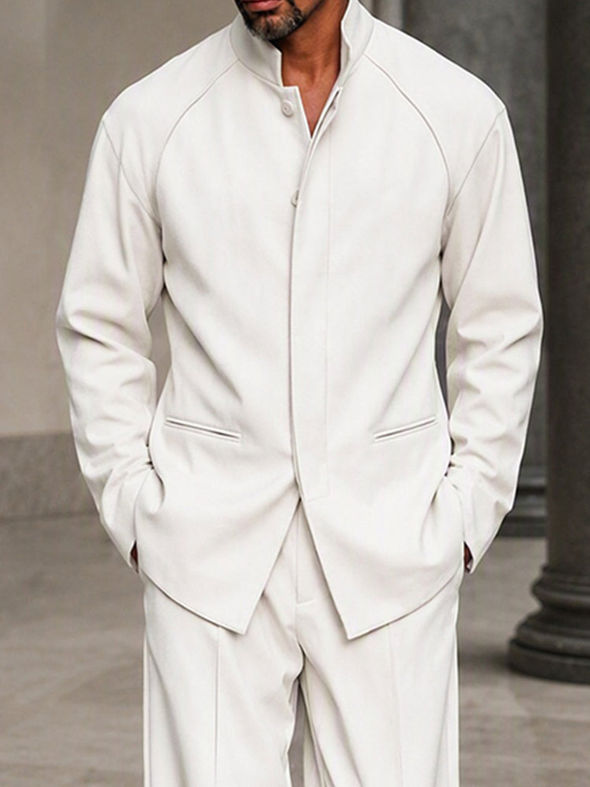 Completo Smart Casual con Chiusura Nascosta dettaglio vista 4