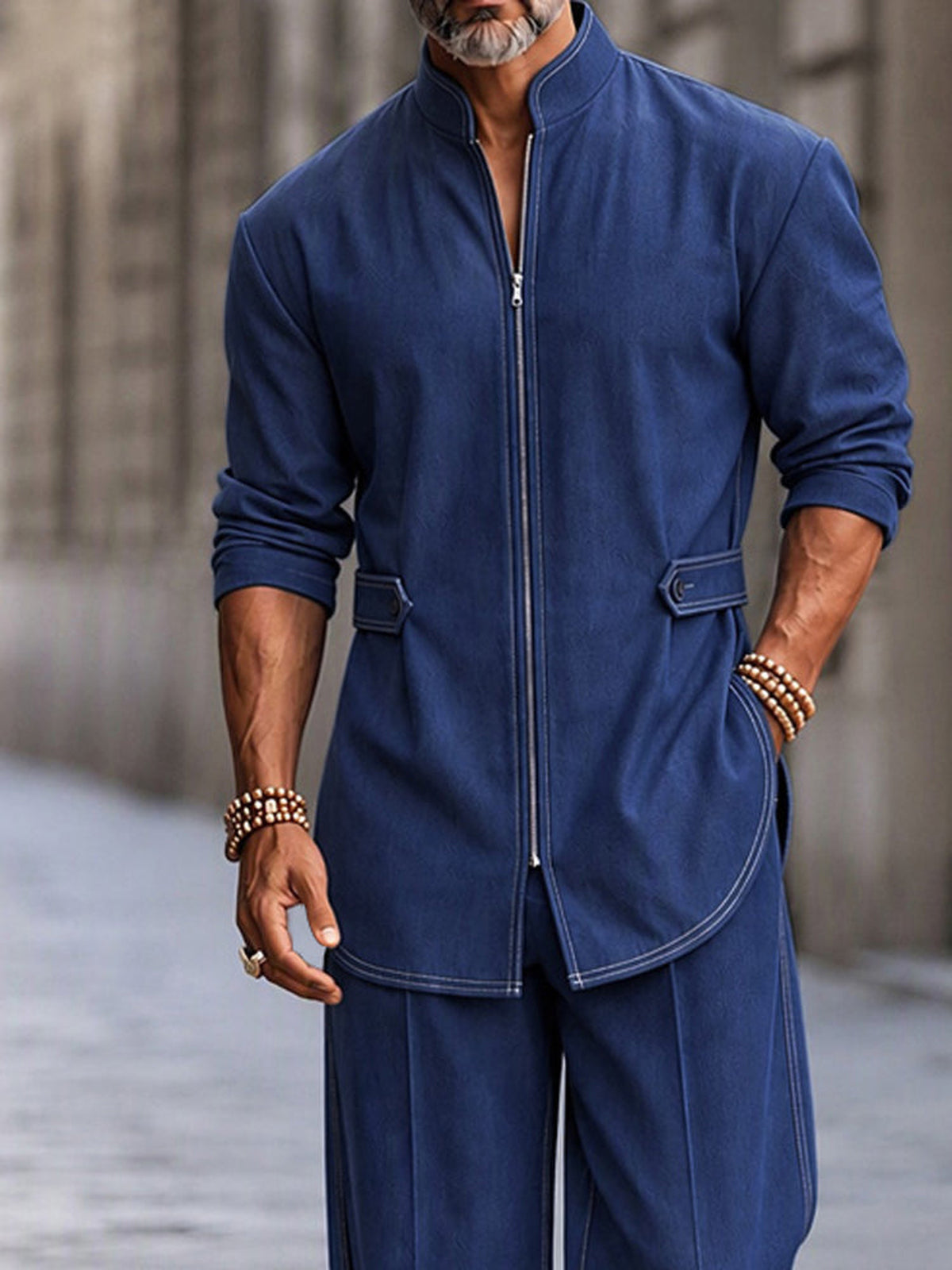 Completo Urban con Giacca Zip e Pantaloni dettaglio vista 5
