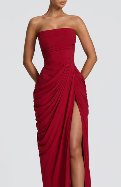 Julie | Mazi Dress - Rosso