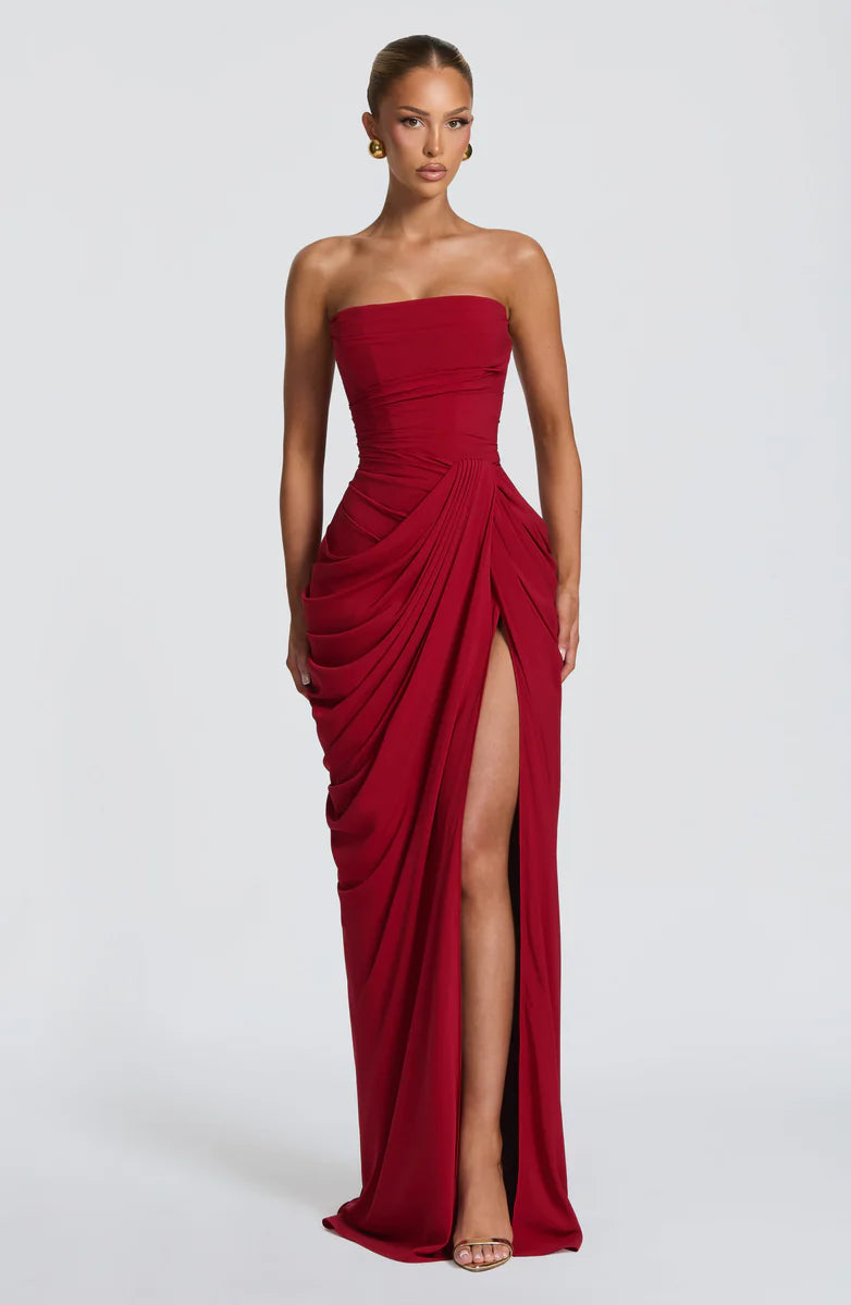Julie | Mazi Dress - Rosso