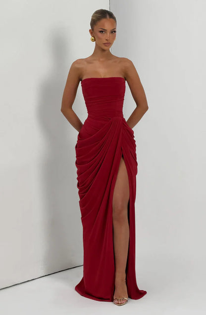 Julie | Mazi Dress - Rosso
