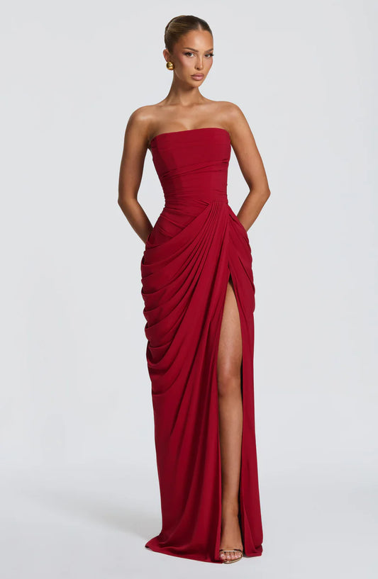 Julie | Mazi Dress - Rosso