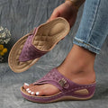 Archella™ | Sandali con Zeppa Eleganti e Confortevoli - Viola