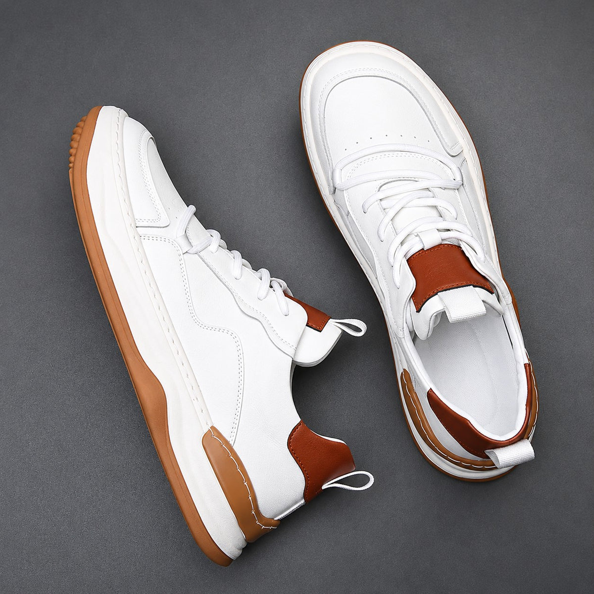 Noble Italiana | Sneakers in vera pelle — Bianco, vista 12
