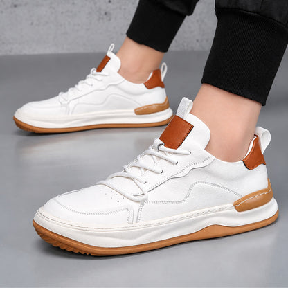 Noble Italiana | Sneakers in vera pelle — Bianco, vista 13