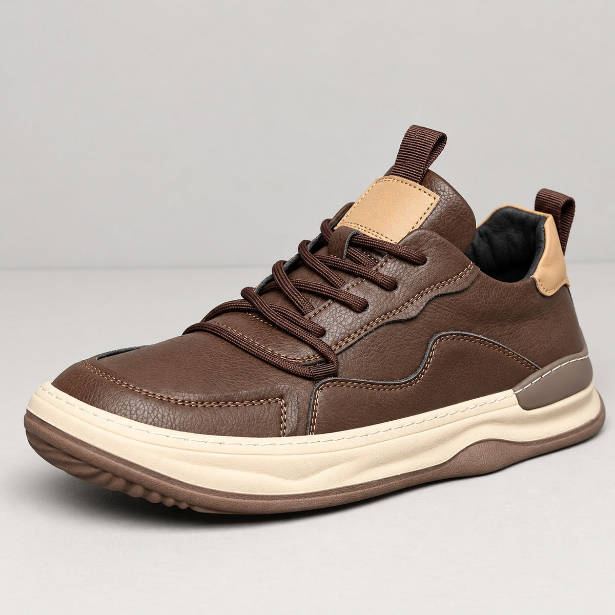 Noble Italiana | Sneakers in vera pelle — Marrone, vista 23
