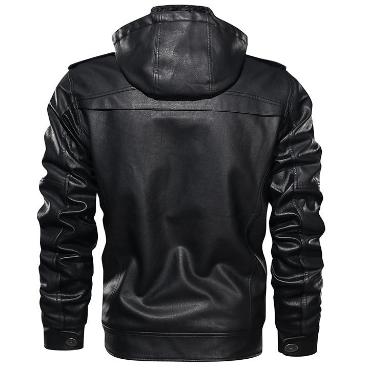 Titan Giacca in pelle colore Nero, immagine 2