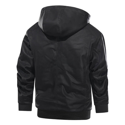 Marziano Giacca in pelle colore Nero, immagine 3