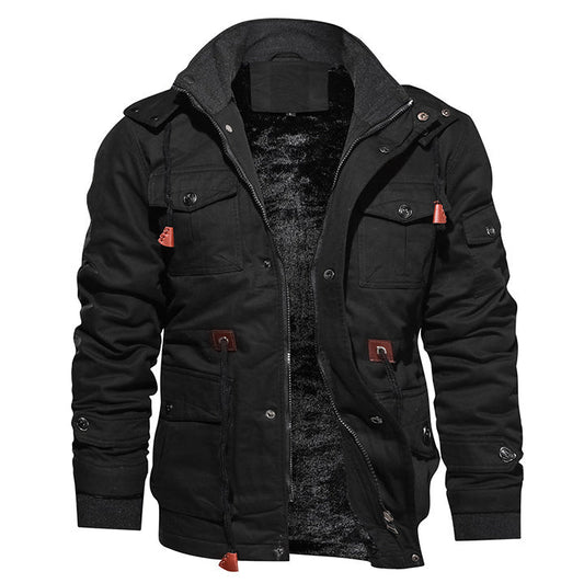 Survival Giacca in cotone colore Nero, immagine 1