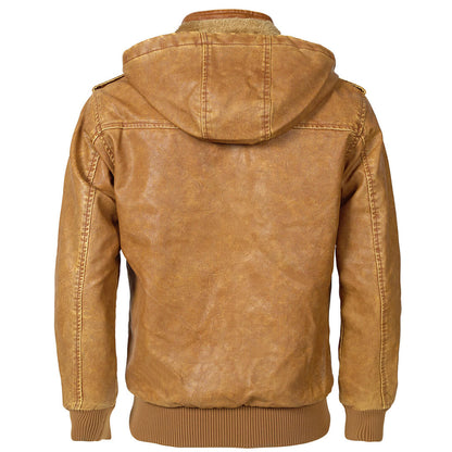 Luxury Giacca in pelle colore Cuoio, immagine 3