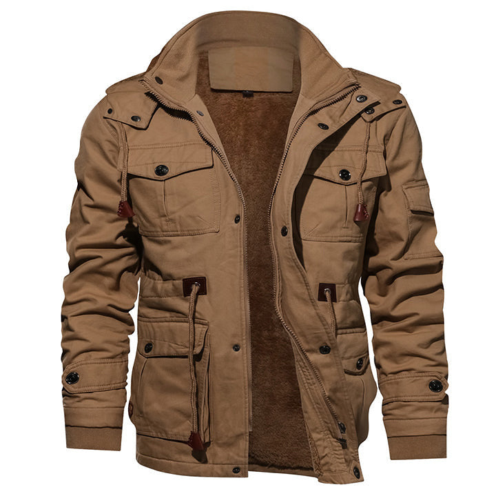 Survival Giacca in cotone colore Cuoio, immagine 1