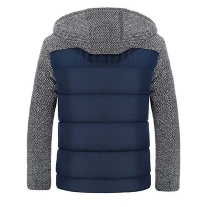 Giacca in pile invernale colore Blu navy, immagine 2