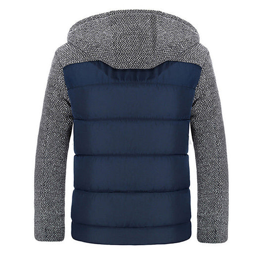 Giacca in pile invernale colore Blu navy, immagine 2
