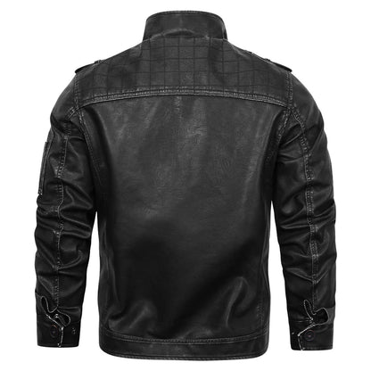 Engine Giacca in pelle colore Nero, immagine 3