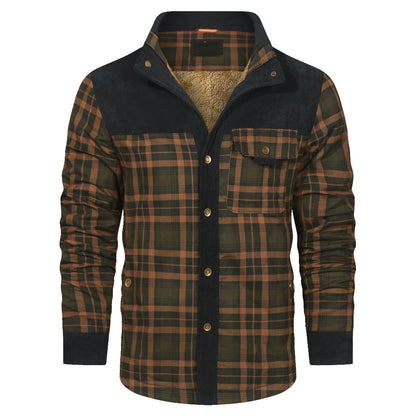 Giacca camicia a quadri colore Blu navy Sandstorm, immagine 2