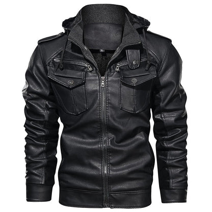 Titan Giacca in pelle colore Nero, immagine 1