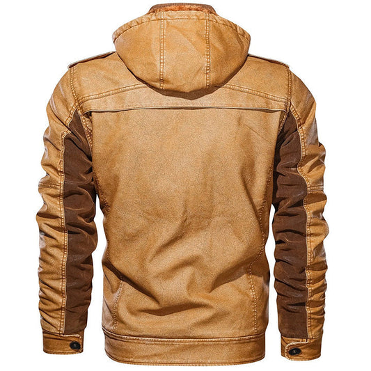 Titan Giacca in pelle colore Cuoio, immagine 2