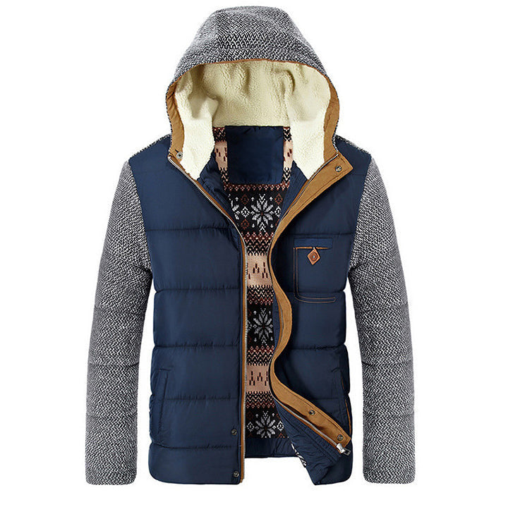 Giacca in pile invernale colore Blu navy, immagine 1
