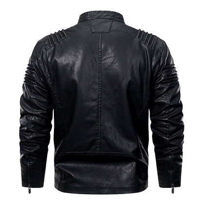 Kingdom Giacca in pelle colore Nero, immagine 2