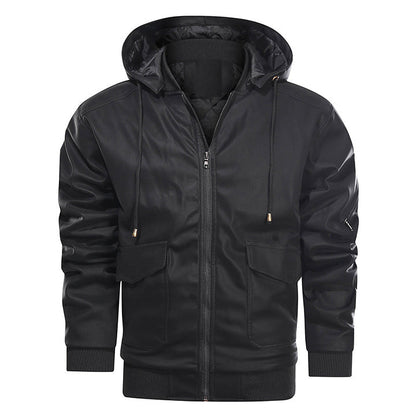 Marziano Giacca in pelle colore Nero, immagine 2