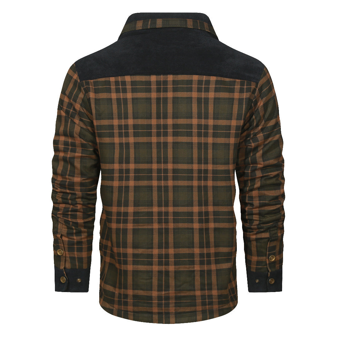 Giacca camicia a quadri colore Blu navy Sandstorm, immagine 3