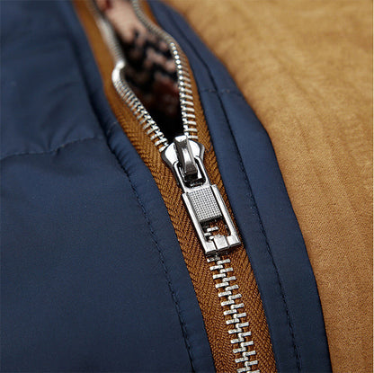 Giacca in pile invernale colore Blu navy, immagine 3