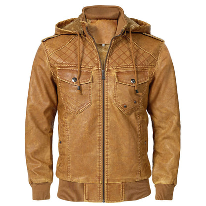 Luxury Giacca in pelle colore Cuoio, immagine 1